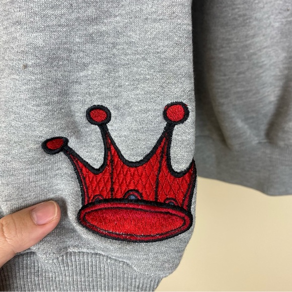 Vintage Y2K Skateboard JNCO Jeans embroidered pullover Hoodie Large - Picture 4 of 7